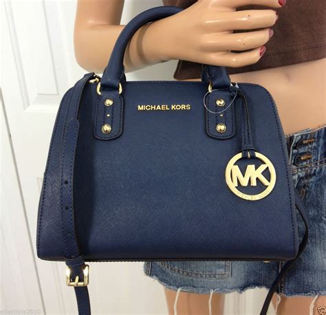 michael kors sapphire blue handbags|Michael Kors navy blue tote.